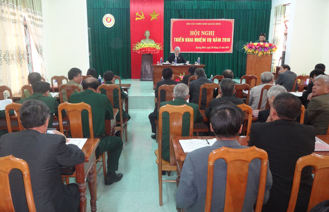 Hội Cựu chiến binh tỉnh: Triển khai nhiệm vụ năm 2016