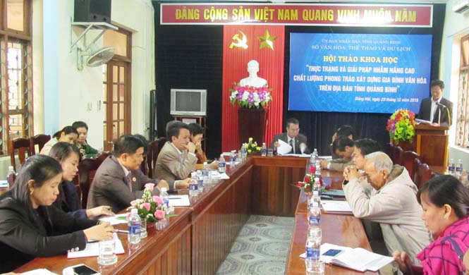 Nâng cao chất lượng phong trào xây dựng gia đình văn hóa trên địa bàn tỉnh