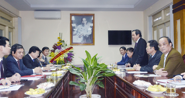 Thường trực Tỉnh ủy: Làm việc với Đoàn công tác Bộ Xây dựng