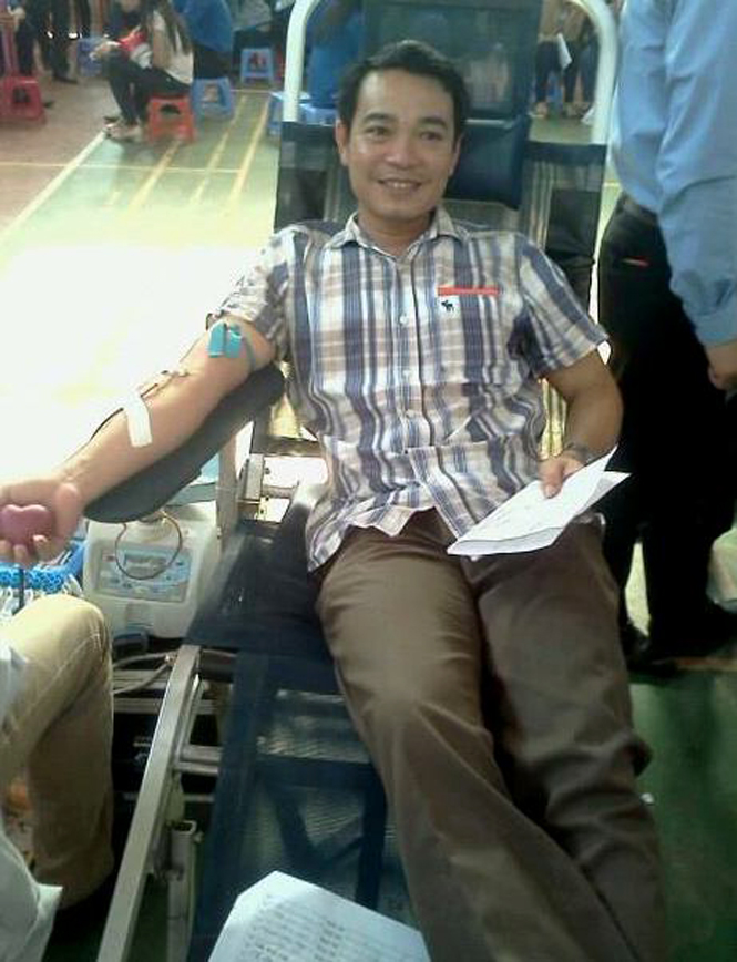 "Vua" hiến máu