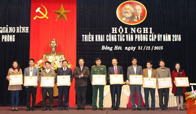 Hội nghị triển khai công tác Văn phòng cấp ủy năm 2016