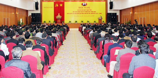 Bế mạc hội nghị học tập, quán triệt và triển khai thực hiện Nghị quyết Đại hội Đảng bộ tỉnh lần thứ XVI