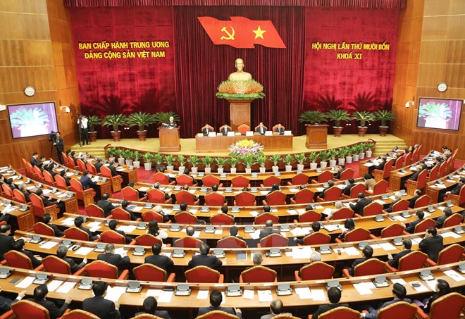 Ngày làm việc đầu tiên Hội nghị lần thứ 14 Ban Chấp hành TW Đảng