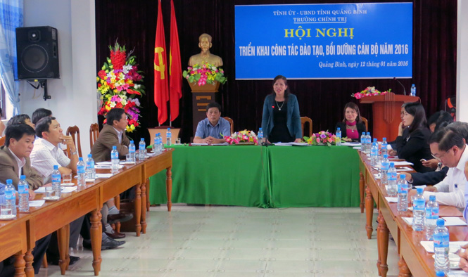 Trường Chính trị tỉnh triển khai công tác đào tạo, bồi dưỡng cán bộ năm 2016