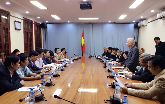 UBND tỉnh tiếp, làm việc với đoàn công tác của Tổng hội Y học Việt Nam
