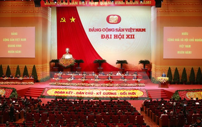Thông cáo báo chí về ngày làm việc thứ ba Đại hội XII của Đảng