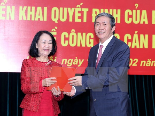 Bà Trương Thị Mai nhận nhiệm vụ Trưởng ban Dân vận Trung ương