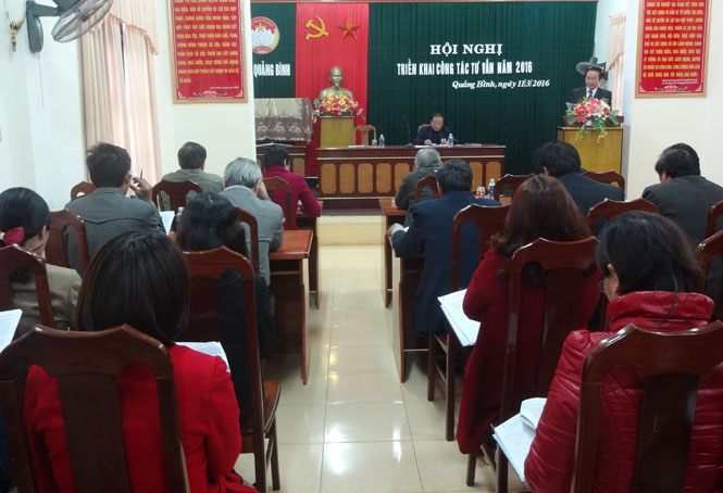 Ủy ban MTTQVN tỉnh: Triển khai công tác tư vấn năm 2016