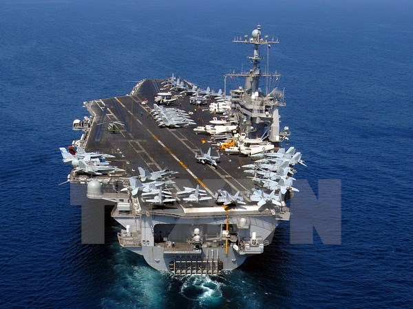 Tàu sân bay hạt nhân USS John C. Stennis của Mỹ tới Hàn Quốc