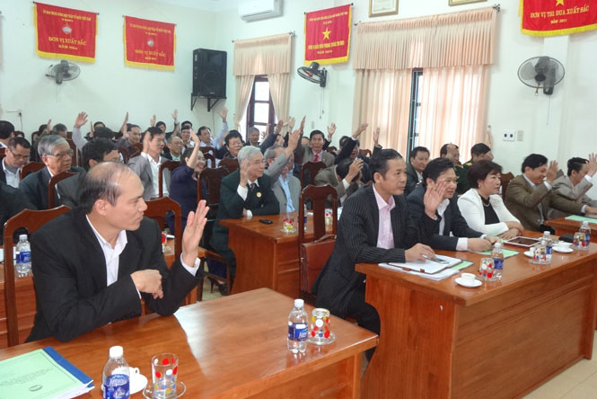 Hội nghị hiệp thương lần thứ hai bầu cử đại biểu Quốc hội khóa XIV và đại biểu HĐND tỉnh nhiệm kỳ 2016-2021