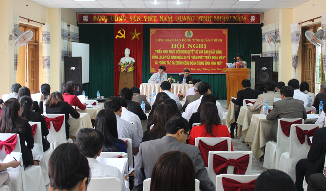 Triển khai thực hiện "Năm phát triển đoàn viên" và Công tác tài chính công đoàn trong tình hình mới
