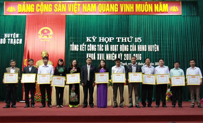 HĐND huyện Bố Trạch khóa XVII  tổ chức kỳ họp thứ 15