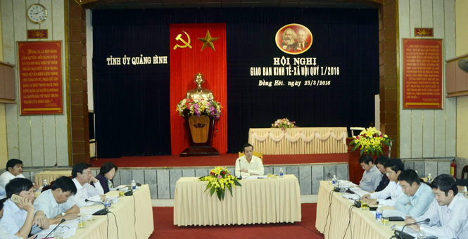Hội nghị giao ban kinh tế-xã hội quý I-2016
