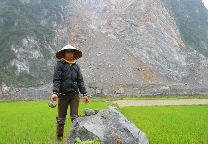 Những mỏ đá "ăn" đất nông nghiệp của dân