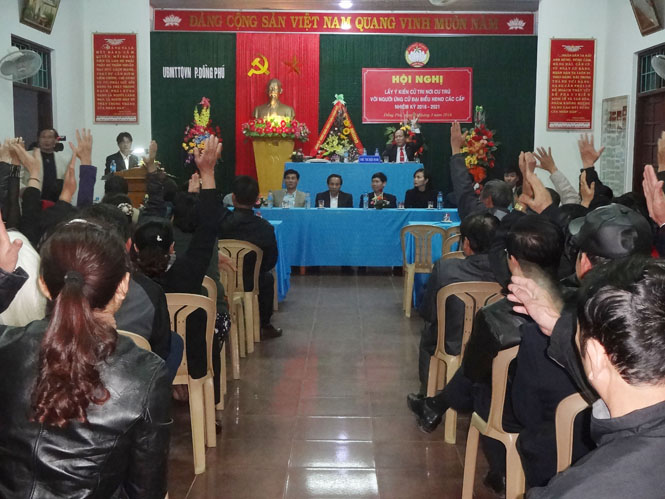 Cử tri nơi cư trú tín nhiệm và gửi gắm kỳ vọng đối với đồng chí Bí thư Tỉnh uỷ