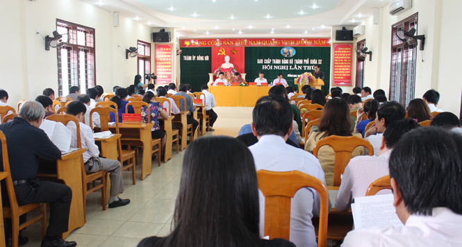 Thành ủy Đồng Hới triển khai nhiệm vụ quý II- 2016