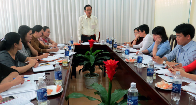 Đồng chí Phó Bí thư Thường trực Tỉnh ủy làm việc với Hội Liên hiệp Phụ nữ tỉnh