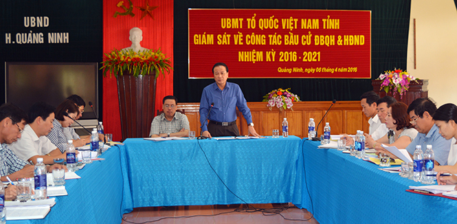 Ủy ban MTTQVN tỉnh: Giám sát công tác chuẩn bị bầu cử tại huyện Quảng Ninh, Minh Hóa