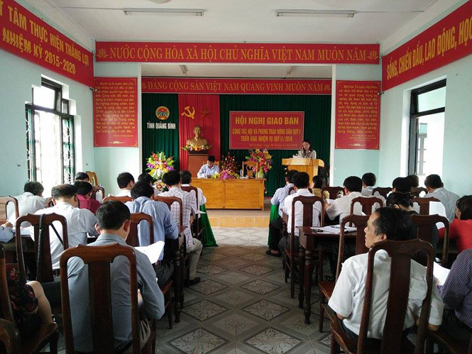Hội Nông dân tỉnh: Giao ban công tác Hội và phong trào nông dân quý I-2016
