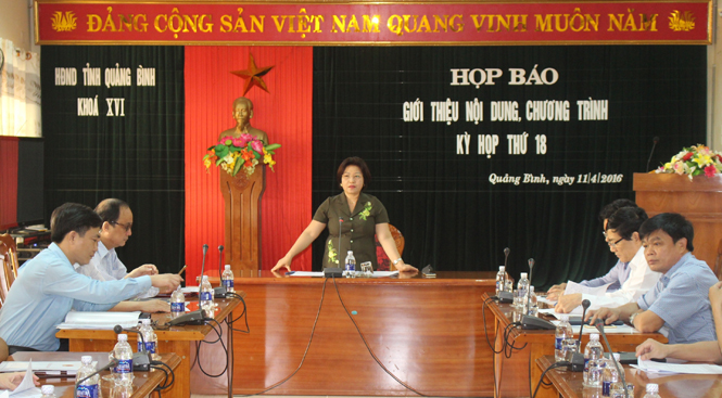 Họp báo giới thiệu nội dung, chương trình kỳ họp thứ 18, HĐND tỉnh khóa XVI