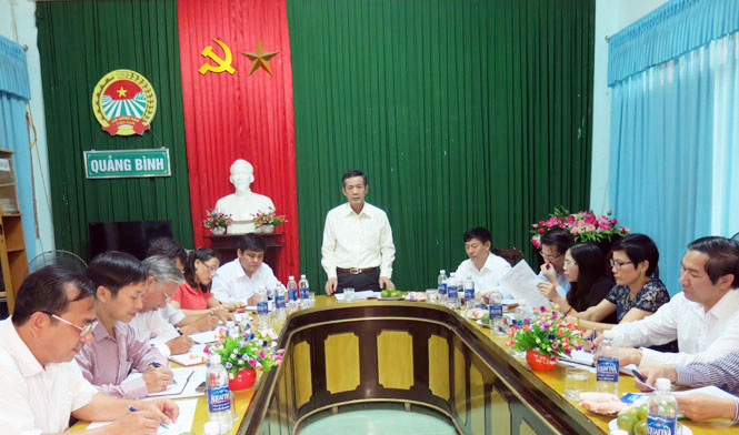 Đồng chí Phó Bí thư Thường trực Tỉnh uỷ làm việc với Hội Nông dân tỉnh