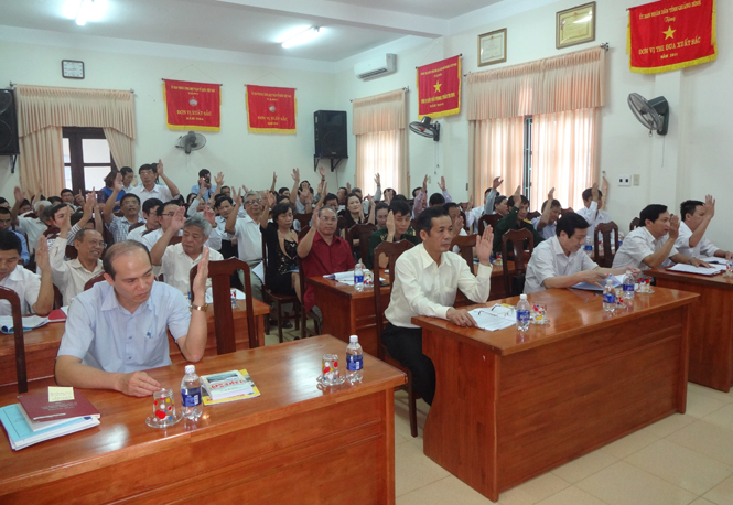 Hội nghị hiệp thương lần thứ ba bầu cử đại biểu Quốc hội khóa XIV và đại biểu HĐND tỉnh, nhiệm kỳ 2016-2021