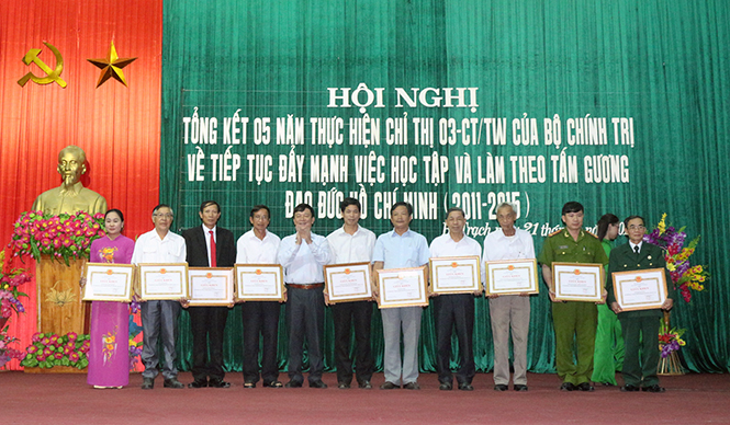 Huyện ủy Bố Trạch: Tổng kết 5 năm thực hiện Chỉ thị 03-CT/TW của Bộ Chính trị