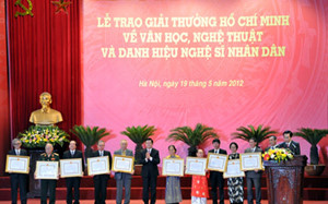 Bộ VHTT&amp;DL: Công bố danh sách xét tặng giải thưởng Hồ Chí Minh