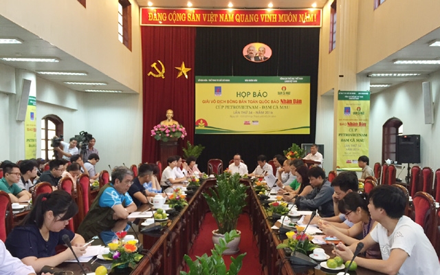 160 VĐV tham dự Giải vô địch bóng bàn toàn quốc Báo Nhân Dân lần thứ 34