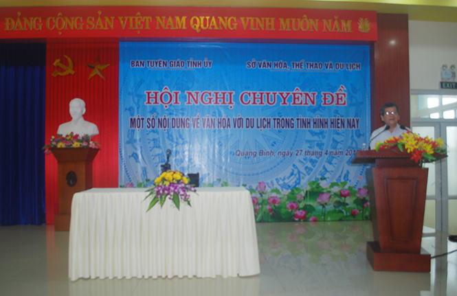 Hội nghị chuyên đề một số nội dung về văn hóa với du lịch trong tình hình hiện nay