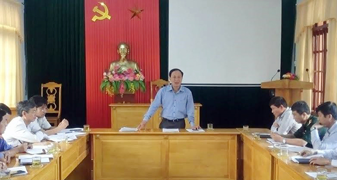 Ban Nội chính Tỉnh uỷ làm việc với huyện Minh Hóa