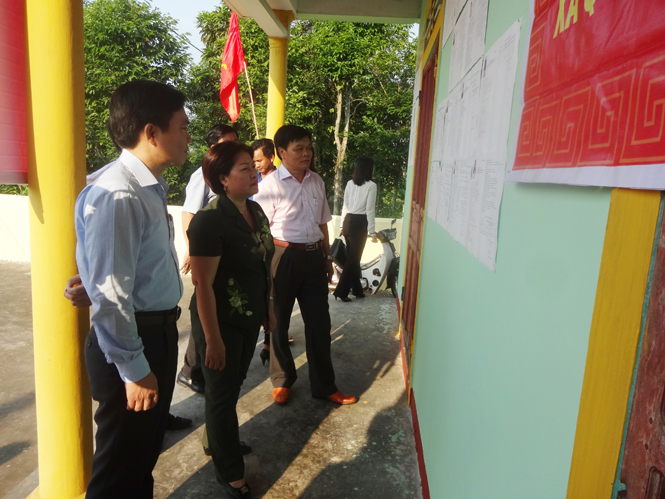 HĐND tỉnh giám sát tình hình chấp hành pháp luật về công tác tổ chức bầu cử tại huyện Quảng Trạch