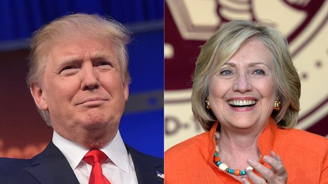 Bầu cử Mỹ: Ông Trump tiếp tục thu hẹp khoảng cách với bà Clinton