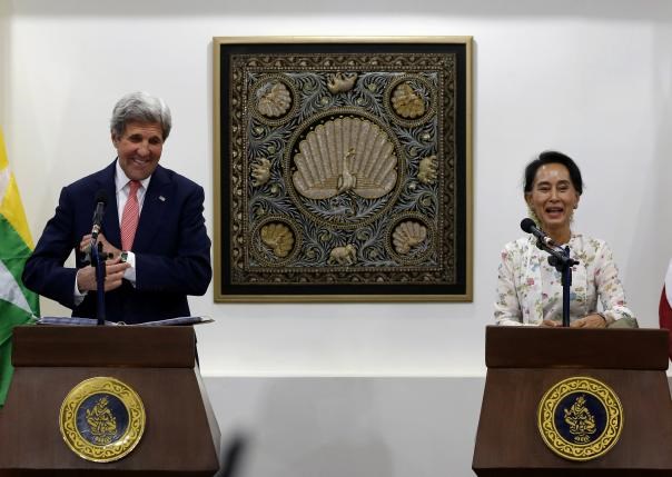 Ngoại trưởng Mỹ John Kerry lần đầu thăm chính thức Myanmar