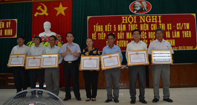 Huyện ủy Quảng Ninh: Tổng kết 5 năm thực hiện Chỉ thị 03-CT/TW của Bộ Chính trị
