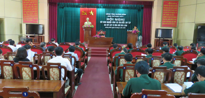 Hội nghị rút kinh nghiệm công tác tìm kiếm, quy tập hài cốt liệt sĩ mùa khô 2015-2016