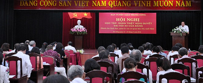 Hội nghị học tập, quán triệt Nghị quyết Đại hội XII của Đảng cho cán bộ lãnh đạo cơ quan báo chí, xuất bản