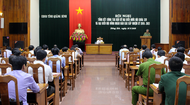 Ủy ban Bầu cử tỉnh: Tổng kết công tác bầu cử đại biểu Quốc hội khóa XIV và đại biểu HĐND các cấp nhiệm kỳ 2016-2021