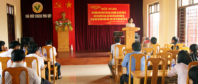 Gần 23 ngàn đối tượng đặc thù được phổ biến giáo dục pháp luật