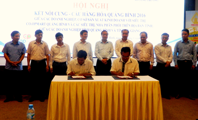 Hội nghị kết nối cung cầu hàng hoá Quảng Bình năm 2016