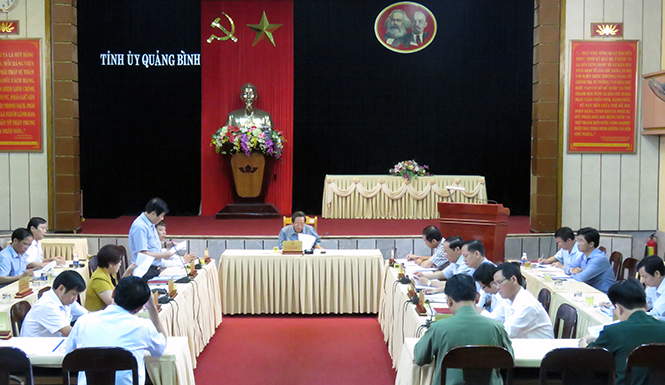 Hội nghị Ban Thường vụ Tỉnh ủy lần thứ 12