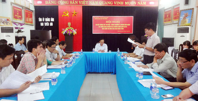 Khối thi đua các ban Đảng sơ kết công tác thi đua khen thưởng 6 tháng đầu năm