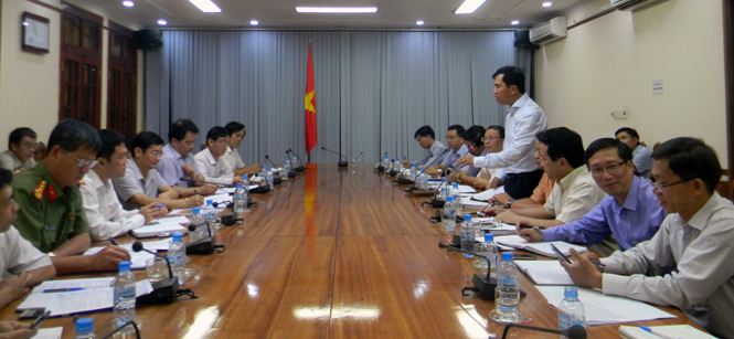 UBND tỉnh làm việc với Đoàn kiểm tra Trung ương về công tác phòng chống thiên tai và tìm kiếm cứu nạn