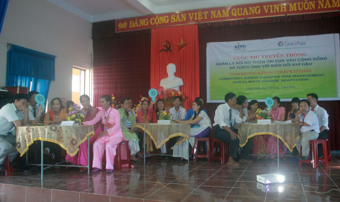 Hội thi truyền thông về quản lý rủi ro thiên tai dựa vào cộng đồng và thích ứng với biến đổi khí hậu
