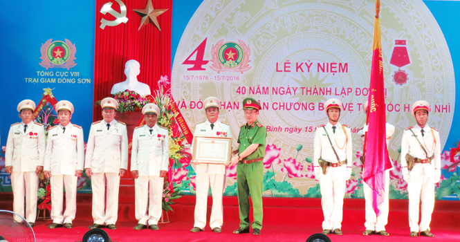 Trại giam Đồng Sơn: Kỷ niệm 40 năm ngày thành lập đơn vị và đón nhận Huân chương Bảo vệ Tổ quốc hạng Nhì