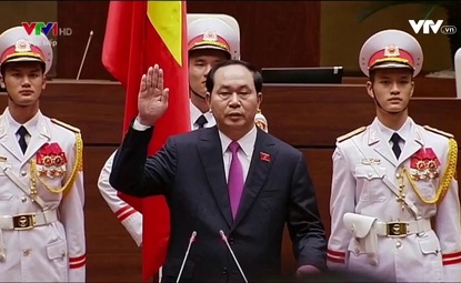 VIDEO: Chủ tịch nước Trần Đại Quang tuyên thệ nhậm chức