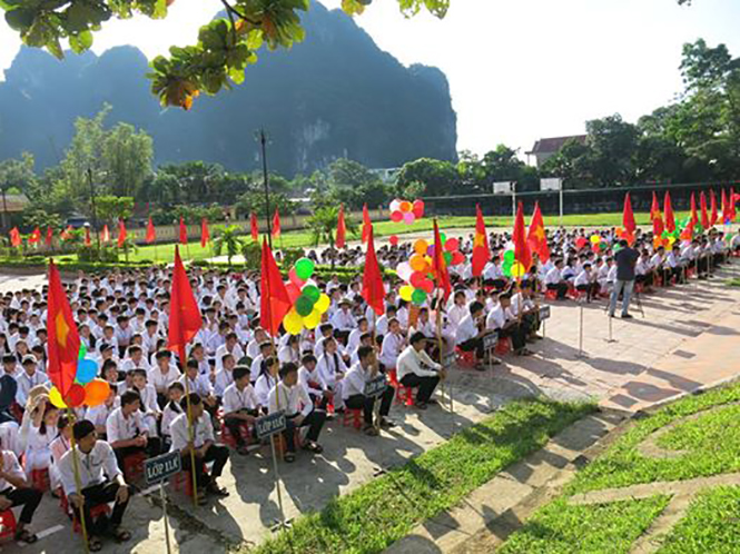 Ngày khai giảng ở vùng lũ quét