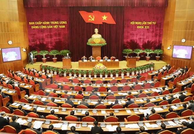 Ngày làm việc đầu tiên Hội nghị lần thứ tư Ban Chấp hành Trung ương Đảng