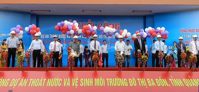 Khởi động Dự án thoát nước và vệ sinh môi trường đô thị Ba Đồn