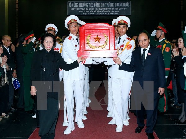 Tổ chức Lễ tang nguyên Phó Chủ tịch Quốc hội Trương Quang Được